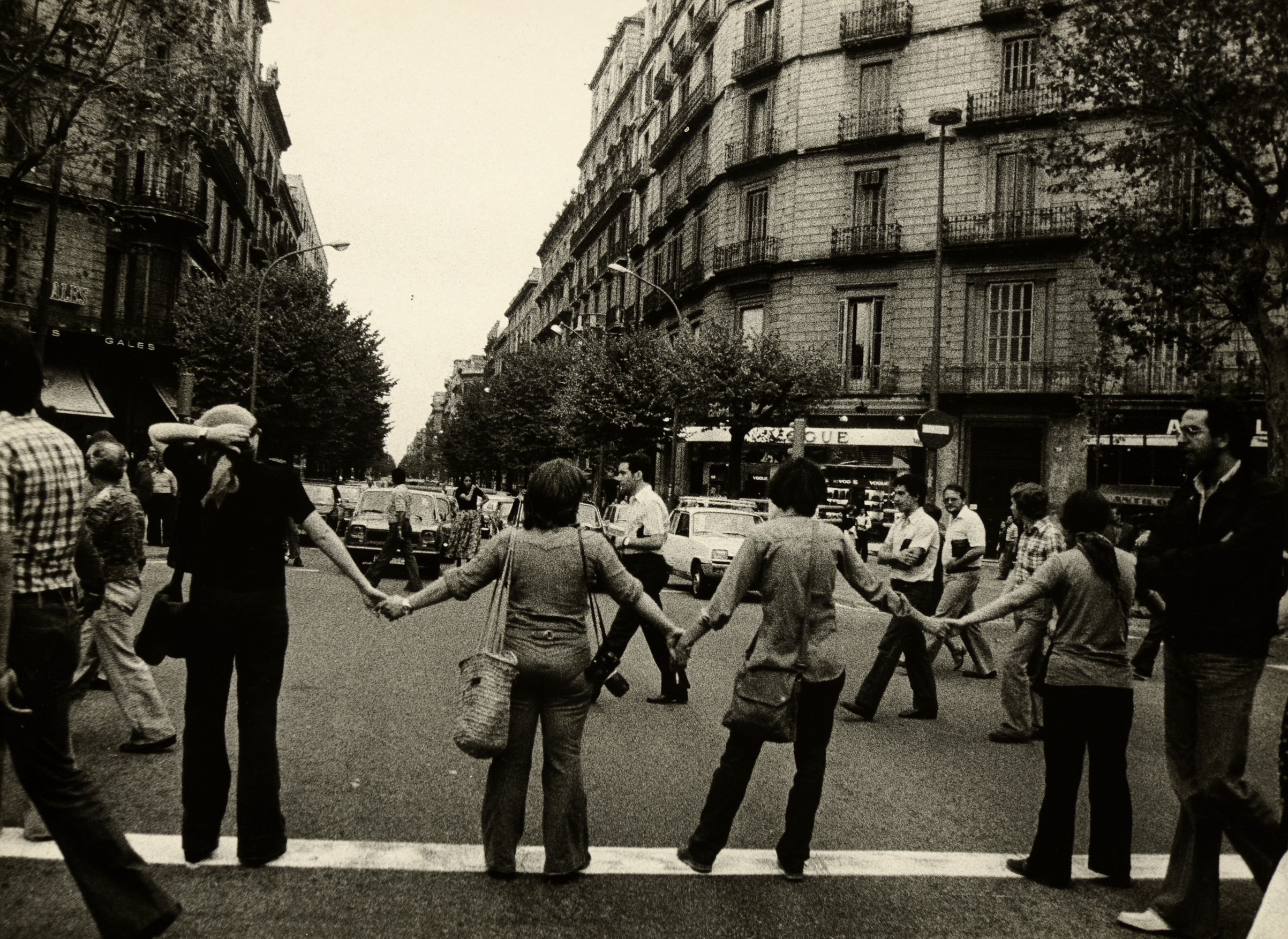 Aktivistinnen bei Protesten in Barcelona 1976